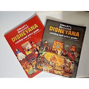 Tomarts Disneyana Catalog Disney Products Volume 1 & 2 1985 Vintage Books